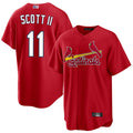 Custom #11 Red STL Baseball Shirt Top