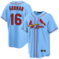 Custom #16 Light Blue STL Baseball Shirt Top