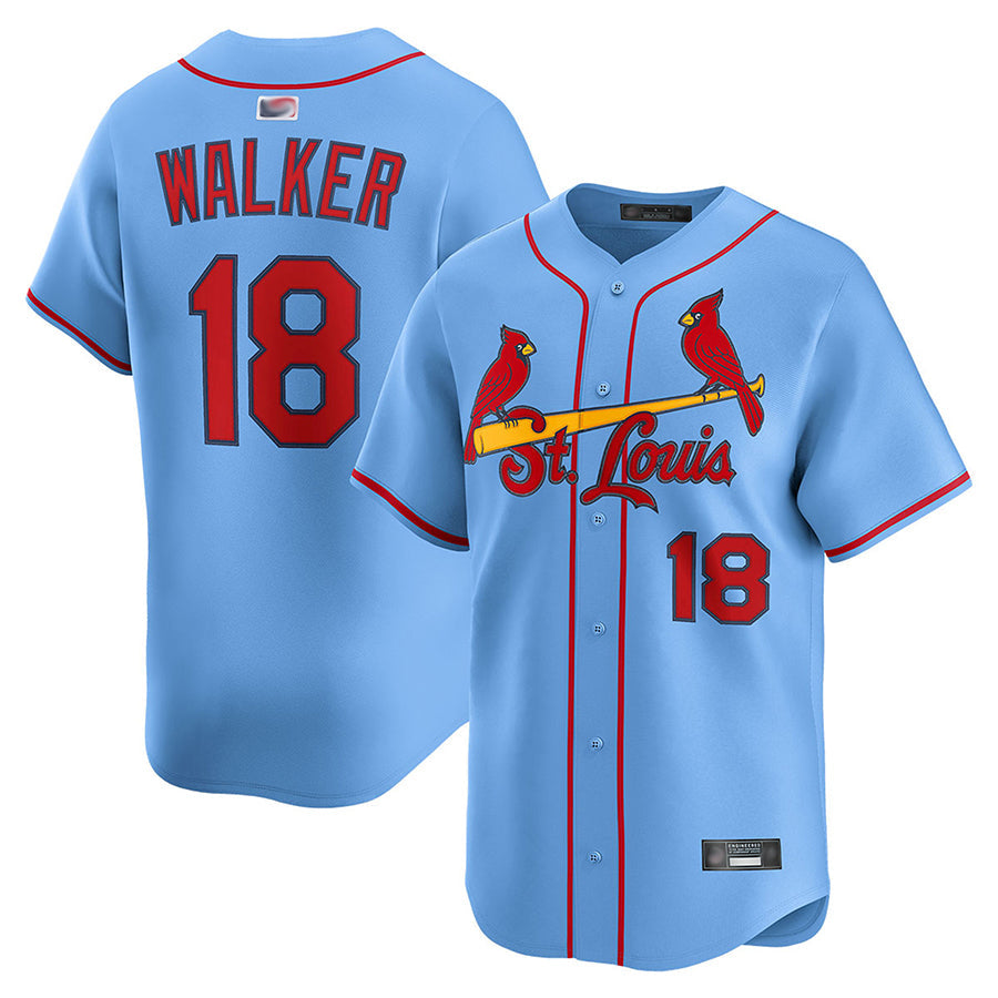 Custom #18 Light Blue STL Baseball Shirt Top