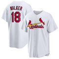 Custom #18 White STL Baseball Shirt Top