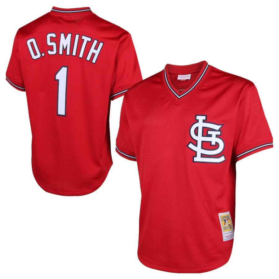 Custom #1 Red STL Baseball Shirt Top