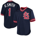 Custom #1 Navy STL Baseball Shirt Top