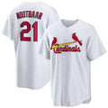 Custom #21 White STL Baseball Shirt Top