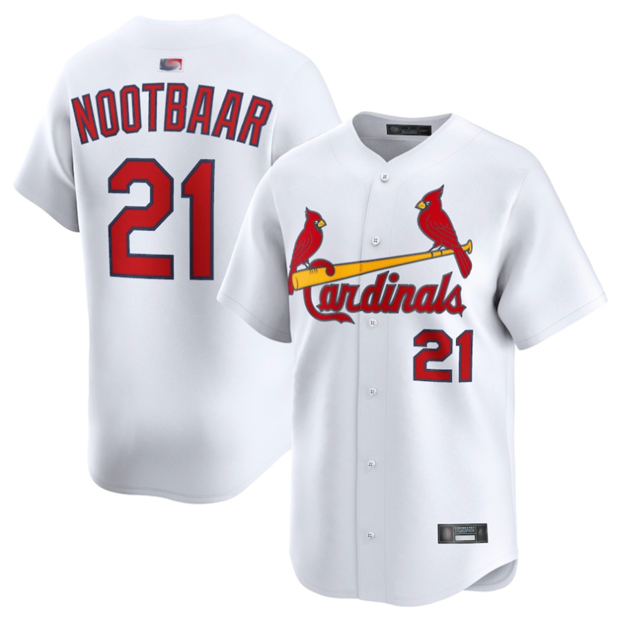 Custom #21 White STL Baseball Shirt Top
