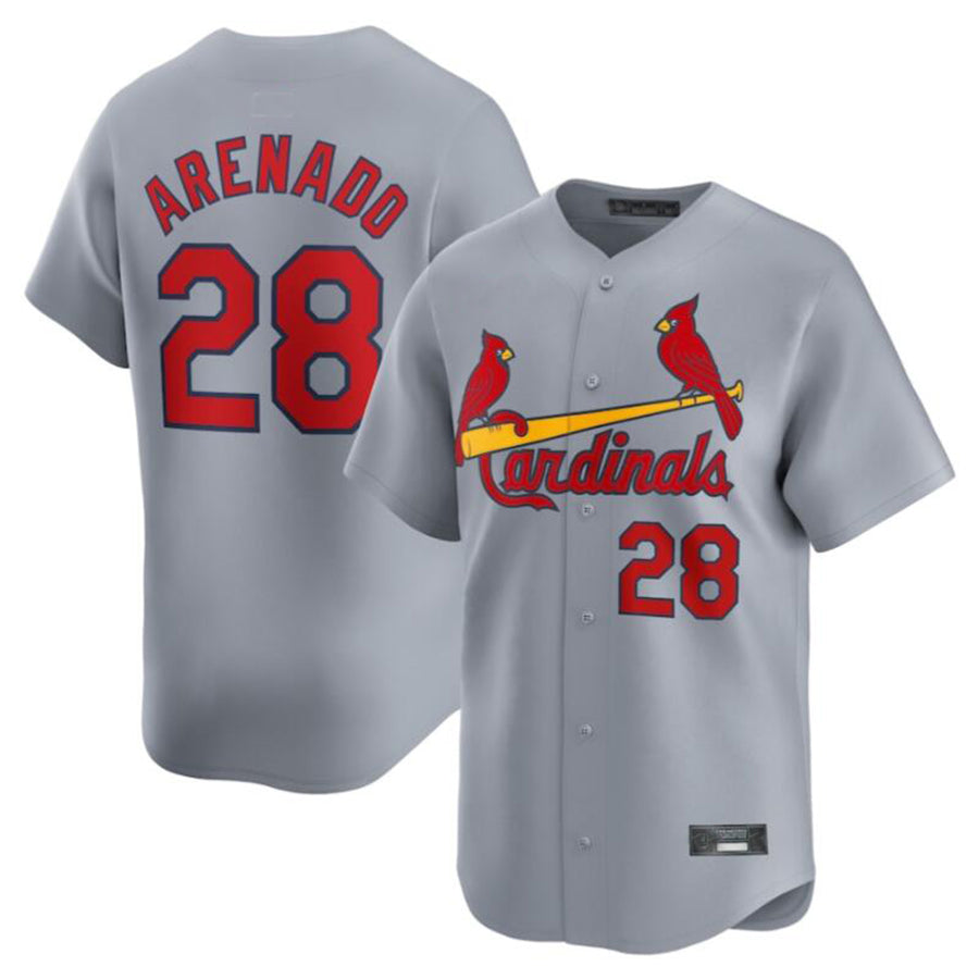 Custom #28 Gray STL Baseball Shirt Top