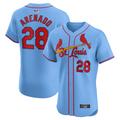 Custom #28 Light Blue STL Baseball Shirt Top