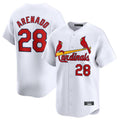 Custom #28 White STL Baseball Shirt Top