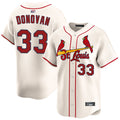 Custom #33 Cream STL Baseball Shirt Top