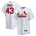 Custom #43 White STL Baseball Shirt Top
