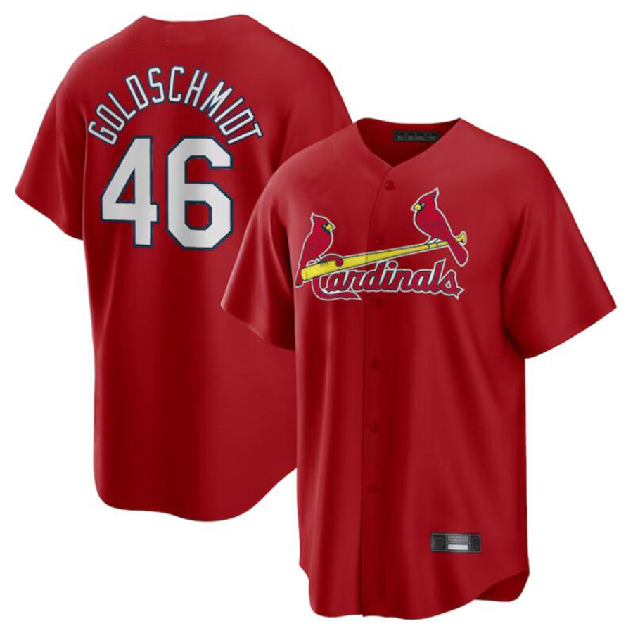 Custom #46 Red City Connect STL Baseball Shirt Top
