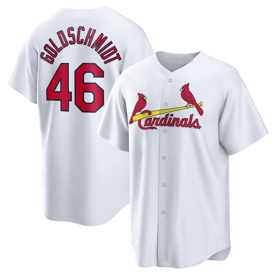 Custom #46 White STL Baseball Shirt Top