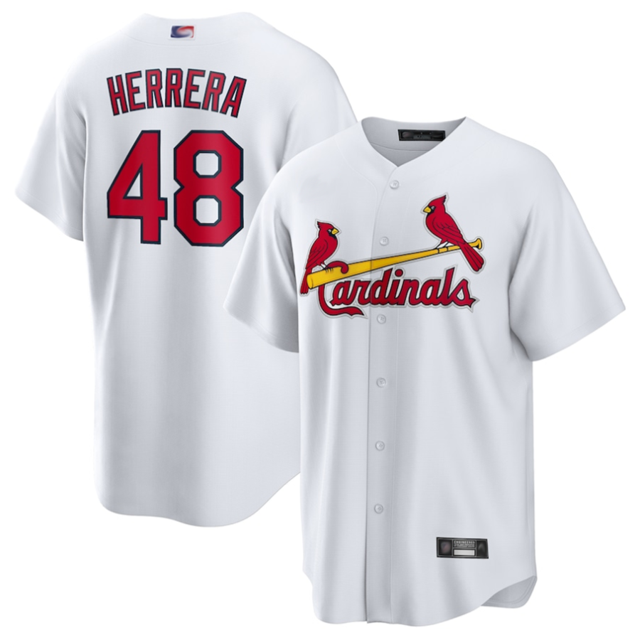 Custom #48 White STL Baseball Shirt Top