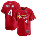 Custom #4 Red City Connect STL Baseball Shirt Top