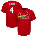 Custom #4 Red STL Baseball Shirt Top