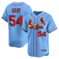 Custom #54 Light Blue STL Baseball Shirt Top