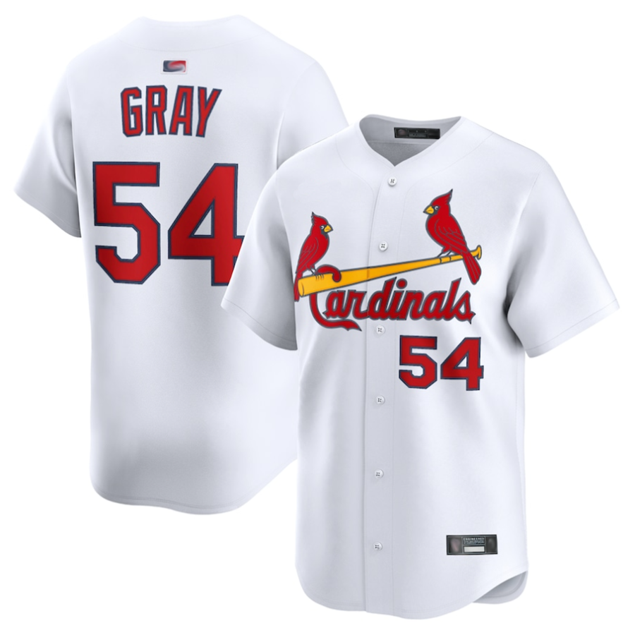 Custom #54 White STL Baseball Shirt Top
