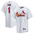 Custom #1 White STL Baseball Shirt Top