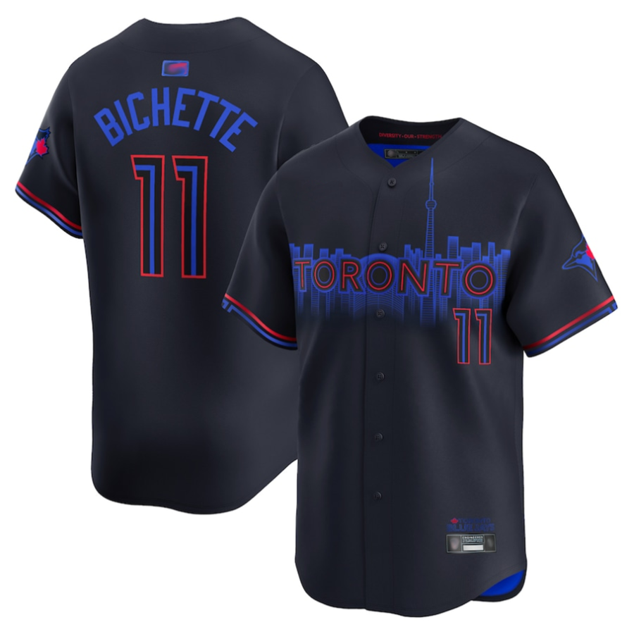 Custom #11 Black City Connect TOR Baseball Shirt Top