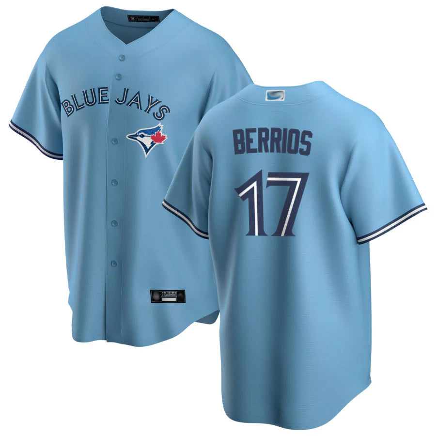 Custom #17 Blue TOR Baseball Shirt Top