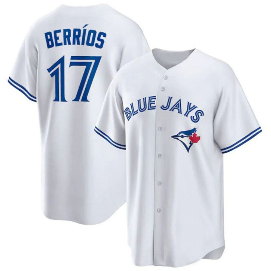 Custom #17 White TOR Baseball Shirt Top