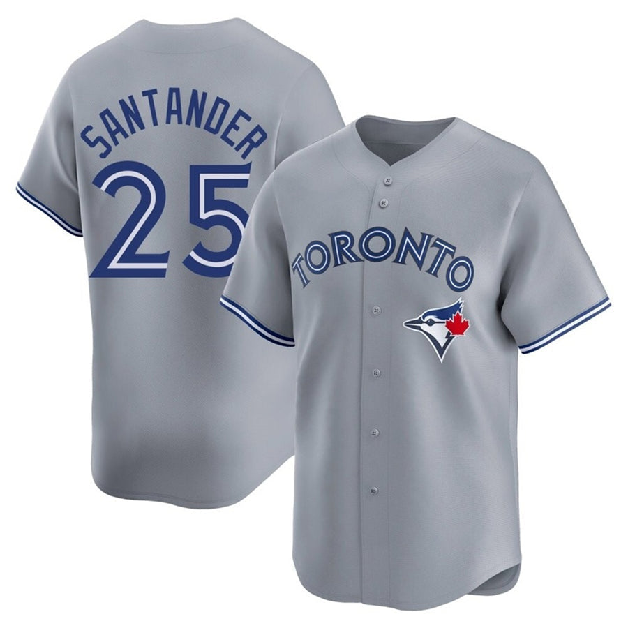 Custom #25 Gray TOR Baseball Shirt Top