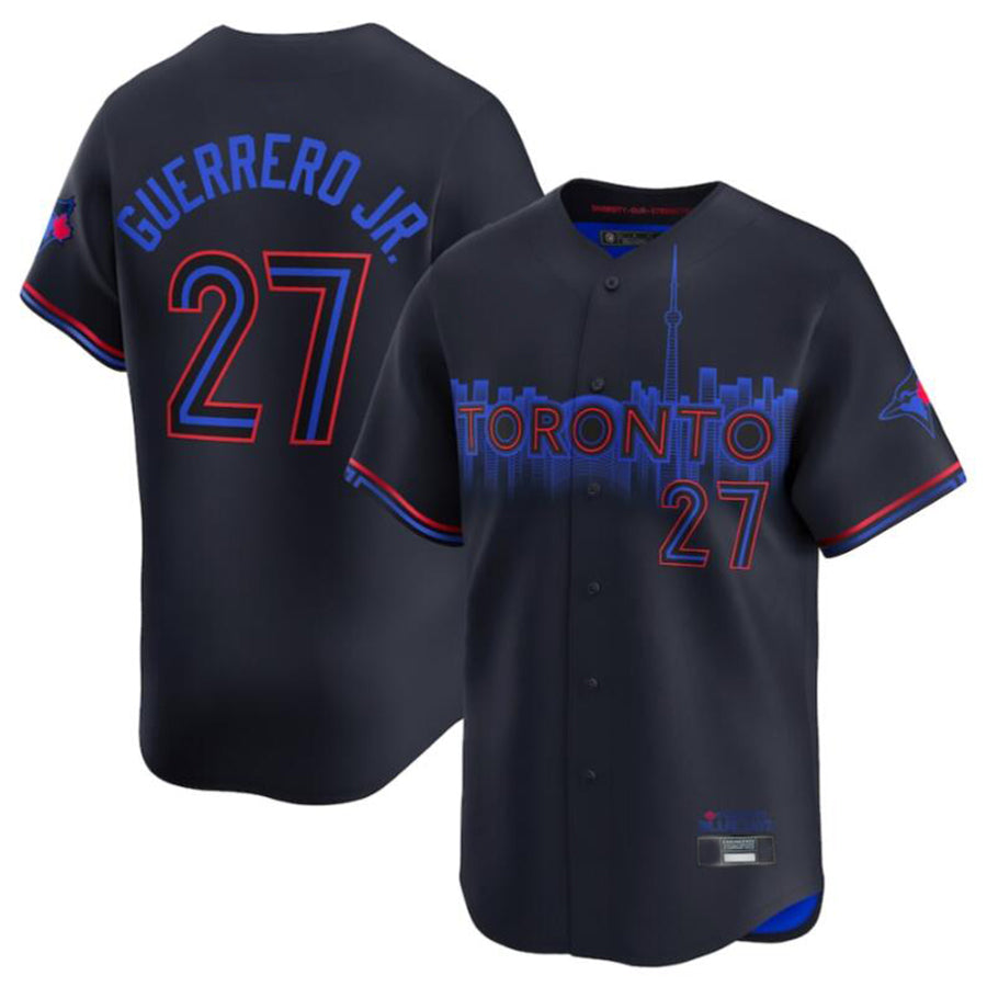 Custom #27 Black City Connect TOR Baseball Shirt Top