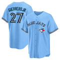 Custom #27 Powder Blue TOR Baseball Shirt Top
