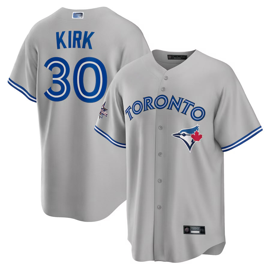Custom #30 Gray All Star TOR Baseball Shirt Top