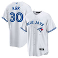 Custom #30 White TOR Baseball Shirt Top