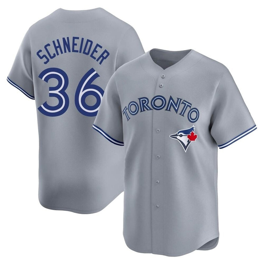 Custom #36 Gray TOR Baseball Shirt Top