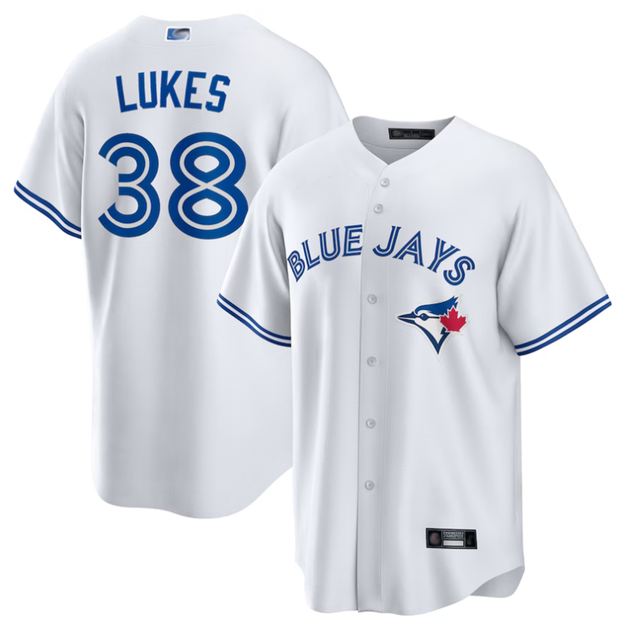 Custom #38 White TOR Baseball Shirt Top