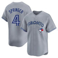 Custom #4 Gray TOR Baseball Shirt Top