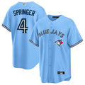Custom #4 Light Blue TOR Baseball Shirt Top