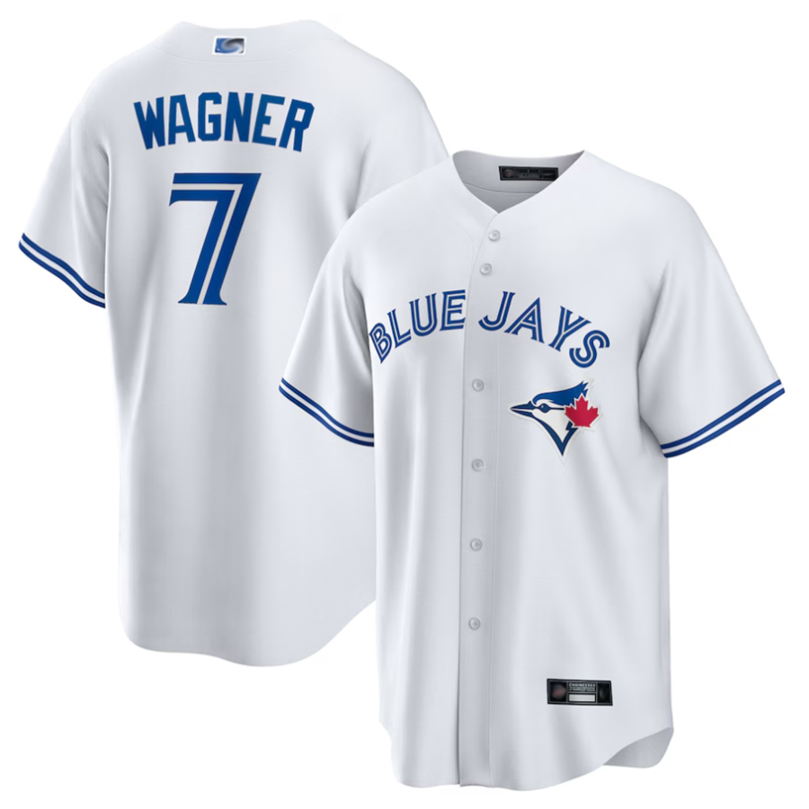 Custom #7 White TOR Baseball Shirt Top