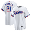 Custom #21 White TEX Baseball Shirt Top