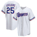 Custom #25 White TEX Baseball Shirt Top