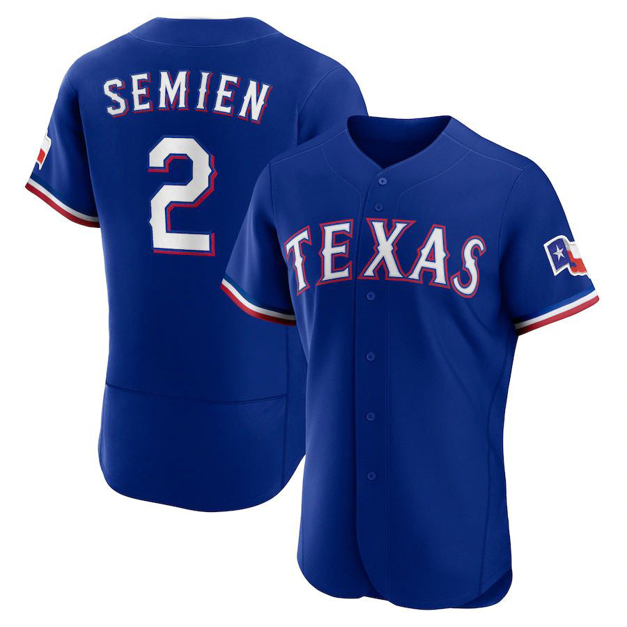 Custom #2 Royal TEX Baseball Shirt Top