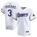Custom #3 White TEX Baseball Shirt Top
