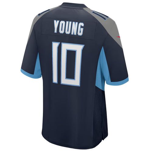 Custom #10 Navy TEN Football Shirt Top