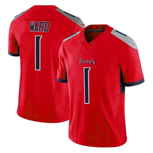 Custom #1 Red TEN Football Shirt Top