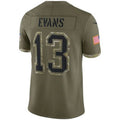 Custom #13 Olive TB Football Shirt Top
