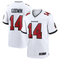 Custom #14 White TB Football Shirt Top