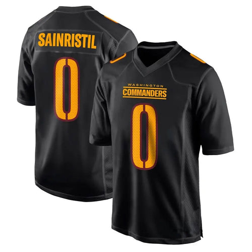 Custom #0 Carbon Black WAS Football Shirt Top
