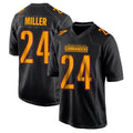 W.Commanders #24 Von Miller Player Carbon Black Fashion Football Jerseys